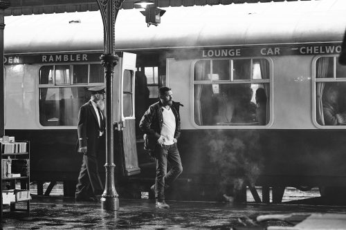 Tom Hardy at Train Station by Rama Lee For Arena Homme Korea