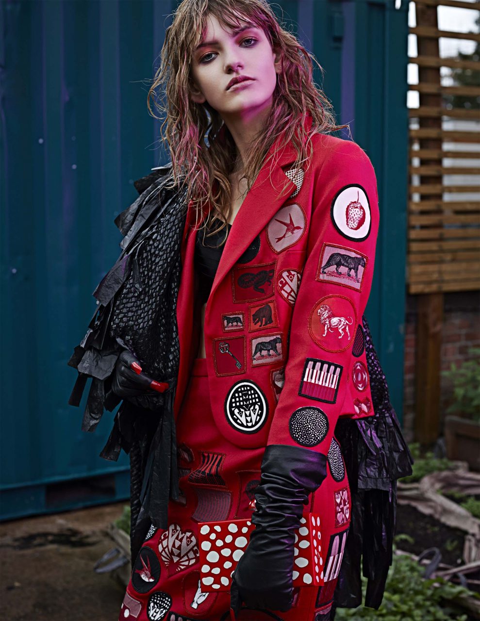 Pink Fashion Editorial Story by Rama Lee for Harper's Bazaar Kz