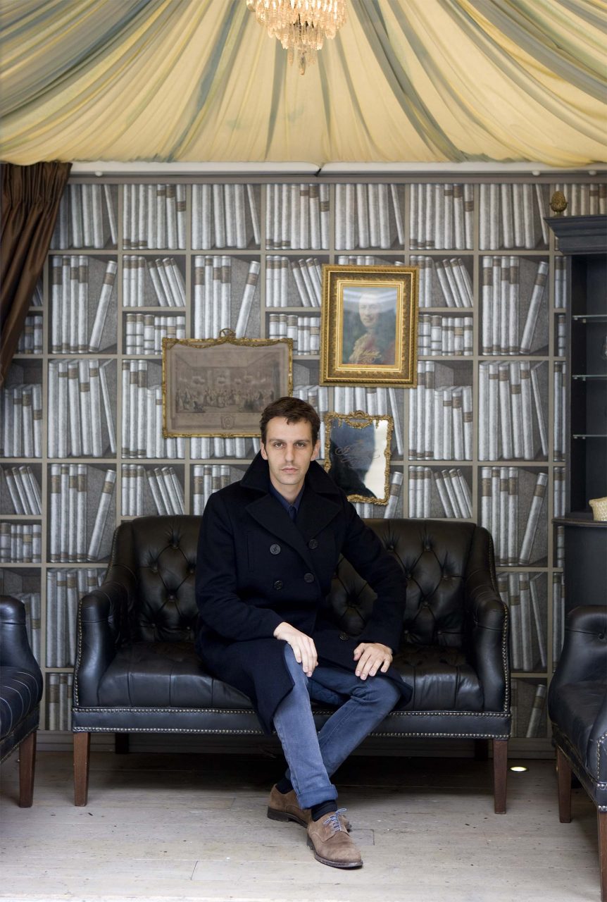 Marios Schwab - Portraits of British Designers by Rama Lee for Harper's Bazaar Korea