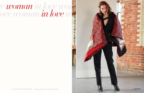 Harper's Bazaar Kr Cover Story with Catherine McNeil Burberry Special