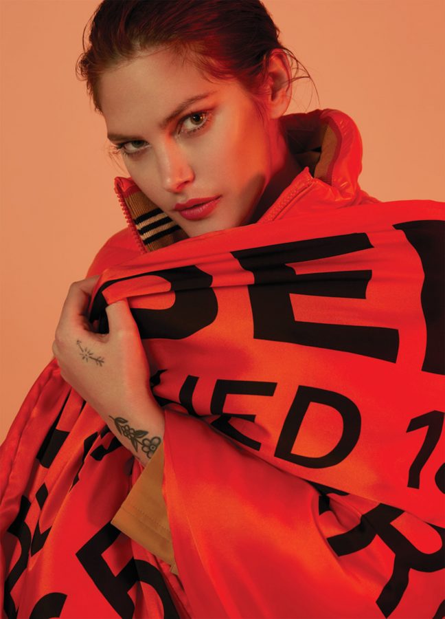 Harper's Bazaar Kr Cover Story with Catherine McNeil Burberry Special