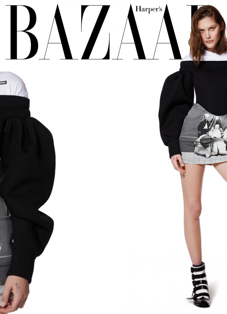 Harper's Bazaar Kr Cover Story with Catherine McNeil Burberry Special